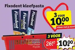 Kruidvat Fixodent kleefpasta aanbieding