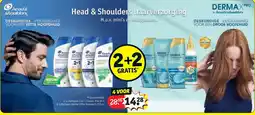 Kruidvat 2 x shampoo 2-in-1 Classic 250 ml + 2 x shampoo Derma X Pro Kalmeert 250 ml aanbieding
