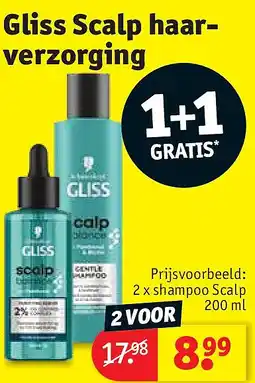 Kruidvat Gliss Scalp haarverzorging aanbieding