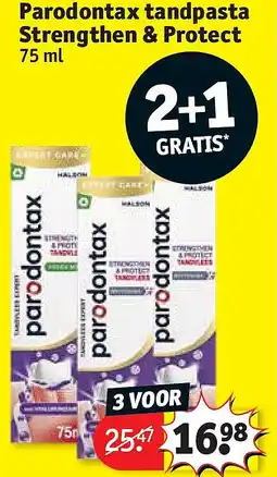 Kruidvat Parodontax tandpasta Strengthen & Protect aanbieding