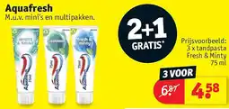 Kruidvat Aquafresh aanbieding