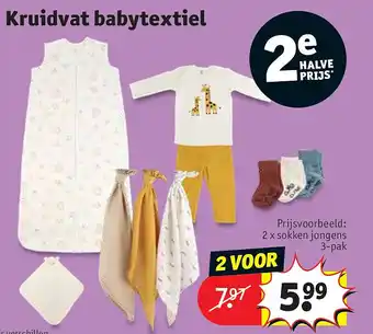 Kruidvat Kruidvat babytextiel aanbieding