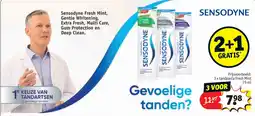 Kruidvat 3 x tandpasta Fresh Mint 75 ml aanbieding