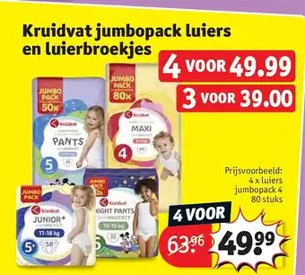 Kruidvat Kruidvat jumbopack luiers en luierbroekjes aanbieding