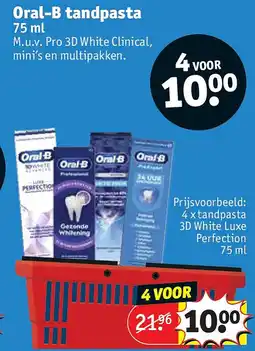 Kruidvat Oral-B tandpasta aanbieding