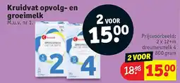 Kruidvat Kruidvat opvolg- en groeimelk aanbieding
