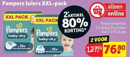 Kruidvat Pampers luiers XXL-pack aanbieding