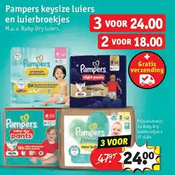 Kruidvat Pampers keysize luiers en luierbroekjes aanbieding