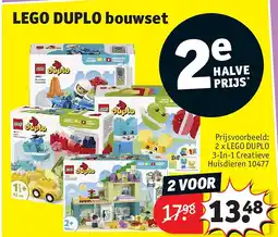 Kruidvat 2 x LEGO DUPLO 3-In-1 Creatieve Huisdieren 10477 aanbieding