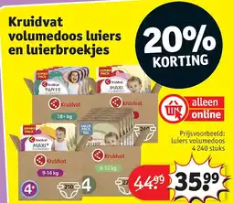 Kruidvat Kruidvat volumedoos luiers en luierbroekjes aanbieding