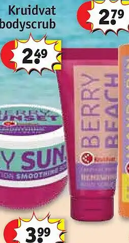 Kruidvat Kruidvat bodyscrub aanbieding