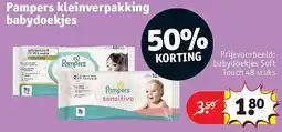Kruidvat Pampers kleinverpakking babydoekjes aanbieding