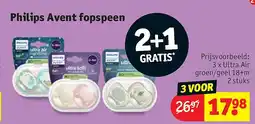Kruidvat Philips Avent fopspeen aanbieding