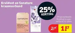 Kruidvat Kruidvat en Sanature kraamverband aanbieding