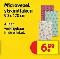 Kruidvat Microvezel strandlaken aanbieding