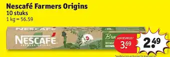 Kruidvat Nescafé Farmers Origins aanbieding
