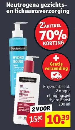 Kruidvat Neutrogena gezichtsen lichaamsverzorging aanbieding
