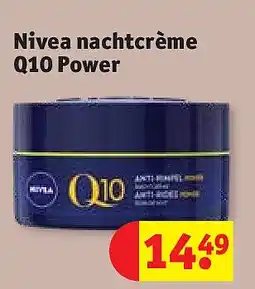 Kruidvat Nivea nachtcrème Q10 Power aanbieding