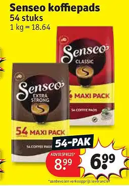 Kruidvat Senseo koffiepads aanbieding