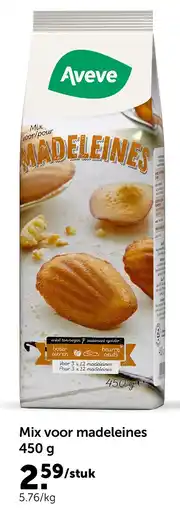 AVEVE Mix voor madeleines 450 g aanbieding