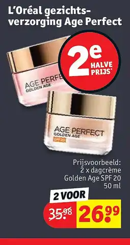 Kruidvat L’Oréal gezichtsverzorging Age Perfect aanbieding
