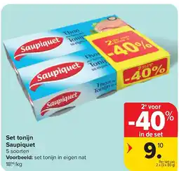Carrefour Set tonijn Saupiquet aanbieding