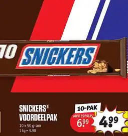 Kruidvat SNICKERS VOORDEELPAK aanbieding