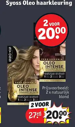 Kruidvat 2 x natuurlijk blond aanbieding