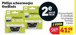 Kruidvat Philips scheermesjes OneBlade aanbieding