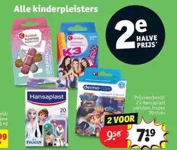 Kruidvat 2 x Hansaplast pleisters Frozen 20 stuks aanbieding