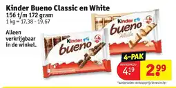 Kruidvat Kinder Bueno Classic en White aanbieding