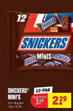Kruidvat SNICKERS MINI’S aanbieding