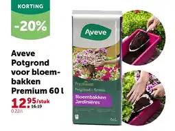 AVEVE Aveve Potgrond voor bloembakken Premium 60 l aanbieding