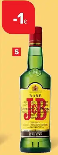 Carrefour Whisky Original J&B aanbieding