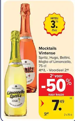 Carrefour Mocktails Vintense aanbieding