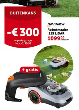 AVEVE Robotmaaier i215 LiDAR aanbieding