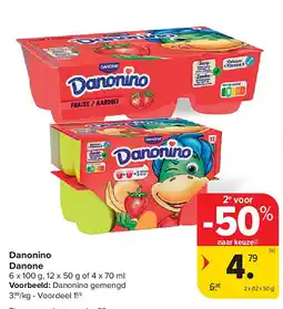 Carrefour Danonino Danone aanbieding