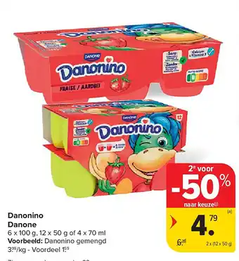 Carrefour Danonino Danone aanbieding