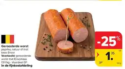 Carrefour Geroosterde worst aanbieding