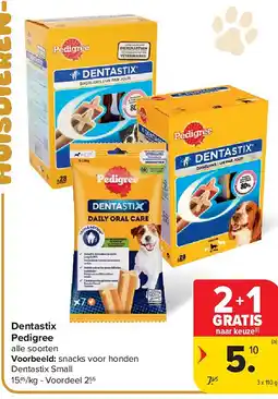 Carrefour Dentastix Pedigree aanbieding