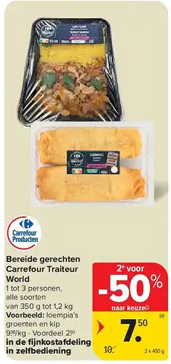 Carrefour Bereide gerechten Carrefour Traiteur World aanbieding