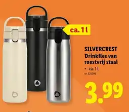 Lidl Drinkfles van roestvrij staal aanbieding