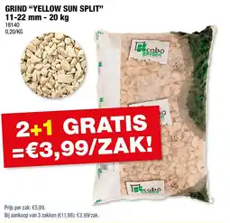Hubo GRIND “YELLOW SUN SPLIT” 11-22 mm - 20 kg aanbieding