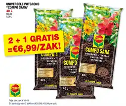 Hubo UNIVERSELE POTGROND “COMPO SANA” 40 L aanbieding
