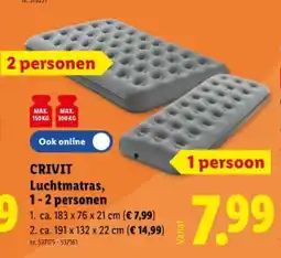 Lidl Luchtmatras, 1-2 personen aanbieding