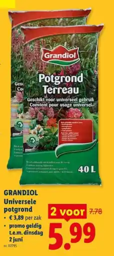Lidl Universele potgrond aanbieding