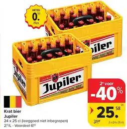 Carrefour Krat bier Jupiler aanbieding