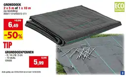 Hubo GRONDDOEK 2 x 5 m of 1 x 10 m aanbieding