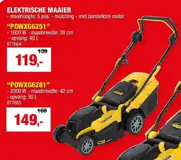 Hubo ELEKTRISCHE MAAIER “POWXG6251” aanbieding