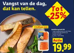 Lidl Zalmfilet op huid XXL aanbieding